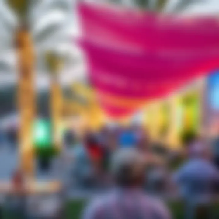 Outdoor Event Planning in Dubai A vibrant outdoor event in Dubai before dry days