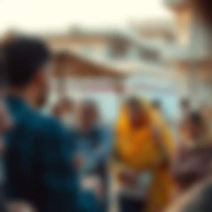 Community members engaging at مركز آمر دبي القصيص