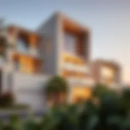 Exterior view of مركز آمر دبي القصيص showcasing modern architecture