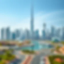 Skyline of Dubai showcasing free zones