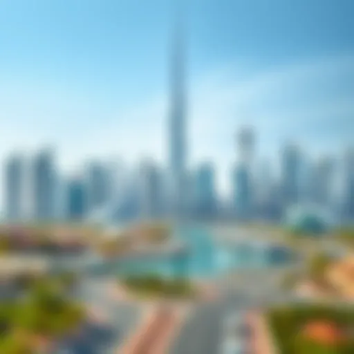 Skyline of Dubai showcasing free zones