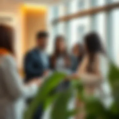Collaboration Among Diverse Professionals in the UAE A group of diverse professionals collaborating