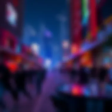 Vibrant entertainment scene in Dubai with nightlife