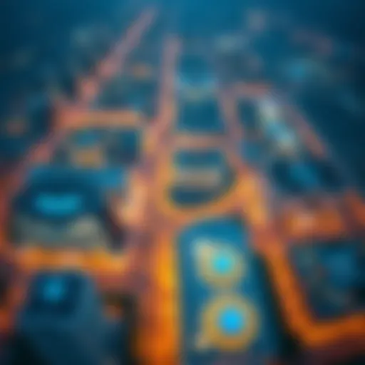 Aerial view of مول هيلز showcasing its modern architecture