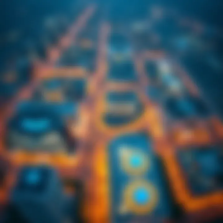 Aerial view of مول هيلز showcasing its modern architecture