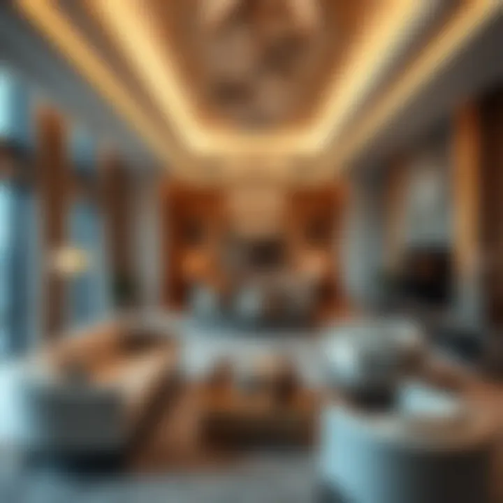 Interior design of a luxurious apartment in مول هيلز