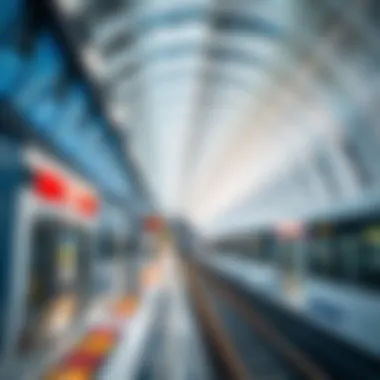 Contemporary Interior Design of a Dubai Metro Station Interior design of a metro station showcasing modern architecture