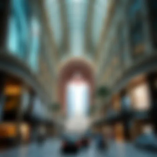 Wide view of Dubai Mall showcasing its grandeur and architecture