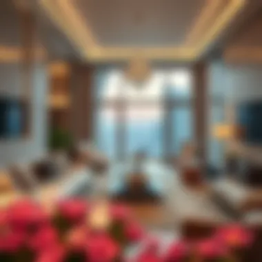 An elegant apartment interior representing luxury living in Dubai