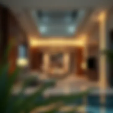 Interior of a High-End Villa Interior of a high-end villa featuring premium amenities