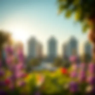 Lush landscapes showcasing the greenery of Victory Heights