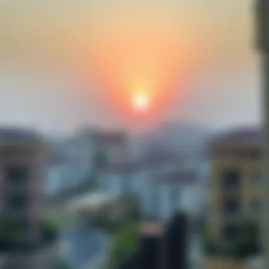 Serene Sunset Over Victory Heights Sunset view over the serene community of Victory Heights