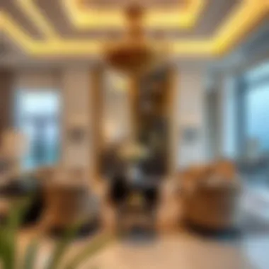 Opulent Interior Design of DubaiLand Villas Elegant villa interior design showcasing opulence
