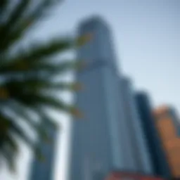 Exterior view of World Trade Center Dubai showcasing its architectural brilliance