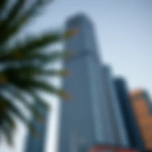 Exterior view of World Trade Center Dubai showcasing its architectural brilliance