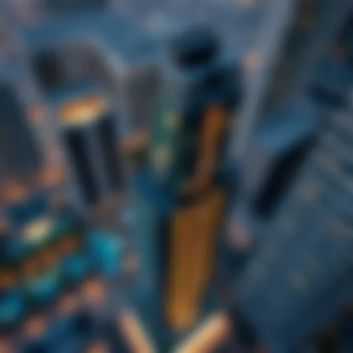 Aerial view of Zaya Hameni Tower showcasing its modern architecture